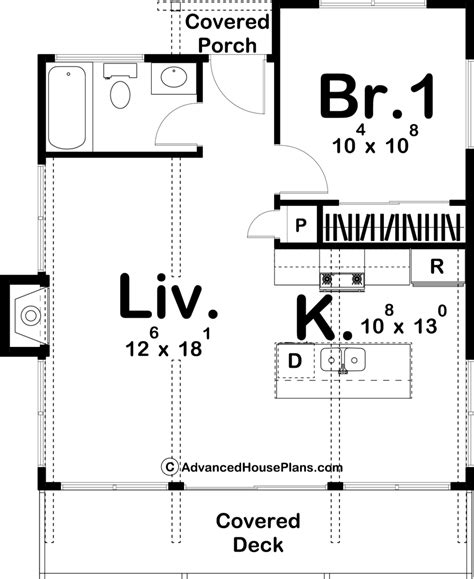 12x18 tiny house floor plans basic